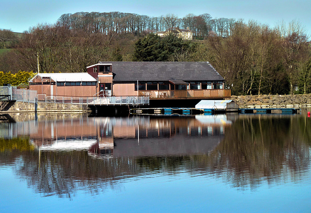 Reflections on Lake Burwain. HFF