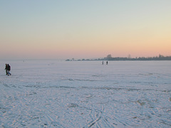 Lac de Madine gelé