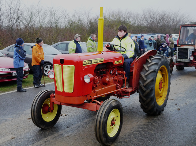 Boxing Day Tractor Run, Larling, Norfolk (David Brown 990)