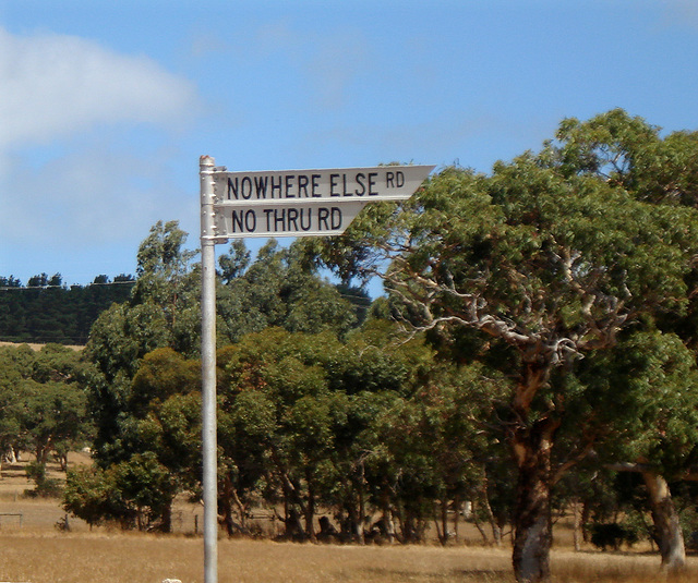 obvious street sign