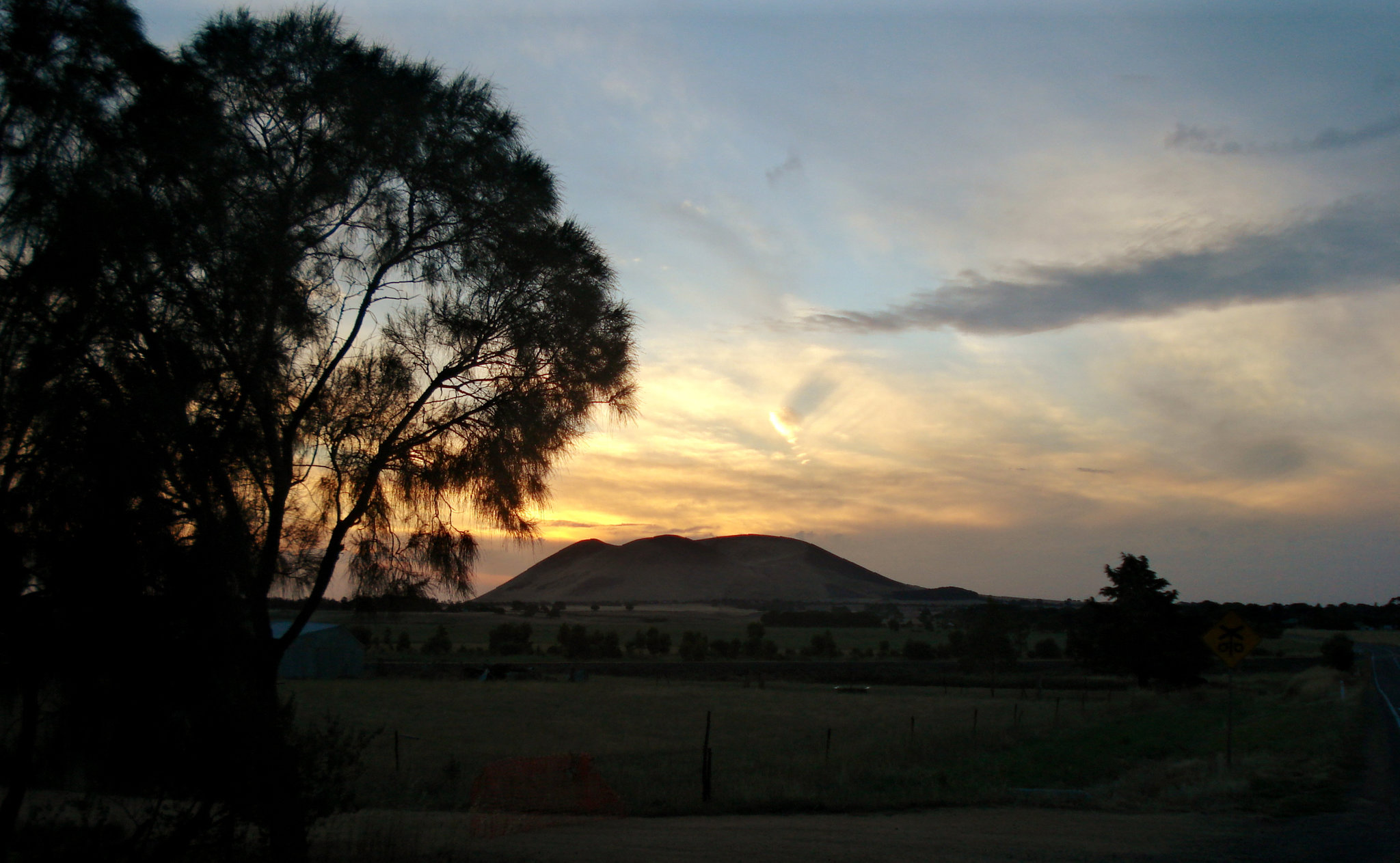 sunset at Mount Elephant