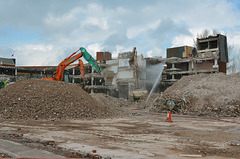 Stafford multi-storey car park demolition continues