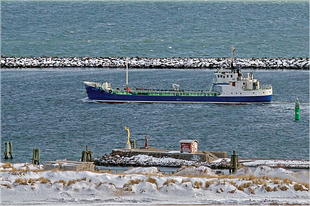 Auslaufen in Warnemünde