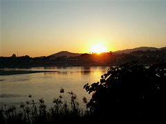 sunset over Chiang Khong