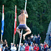 Leidens Ontzet 2013 – Fierljeppen – Climbing up the pole