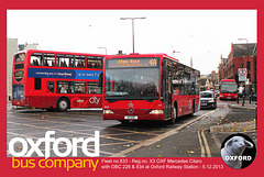 Oxford Bus Co 833 Oxford Station - 5.12.2013