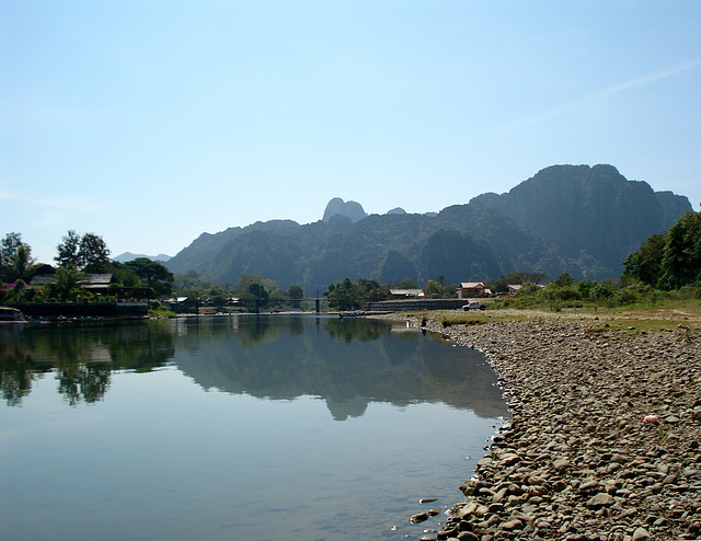 Nam Xong river landscape