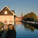 Strasbourg - Vue de La Cathédrale depuis les Ponts-couverts