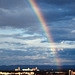 Arc en ciel sur Strasbourg port du Rhin