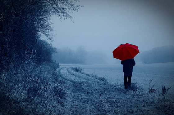 Parapluie rouge........