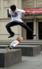 Skateboarder, Melbourne Museum forecourt