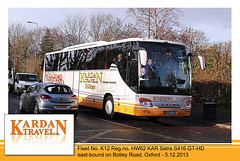 Kardan Travel Fleet no.K12 Reg.no.HW62 KAR - Oxford - 5.12.2013