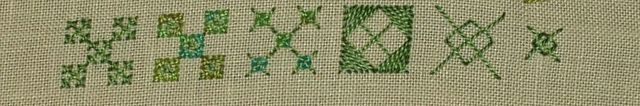 ##108 and 109 - Rice Stitch, varieties and Square Boss Stitch