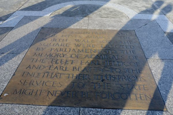 Jellicoe and Beatty commemorative plaque