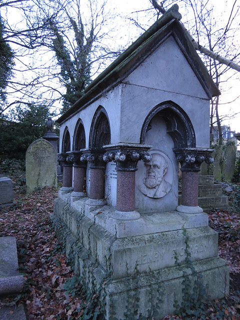 abney park cemetery, london.memorial to henry richard, m.p. for merthyr, who died in 1888