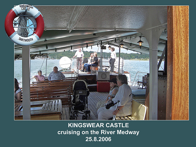 Kingswear Castle - passengers on deck - 25.8.2006