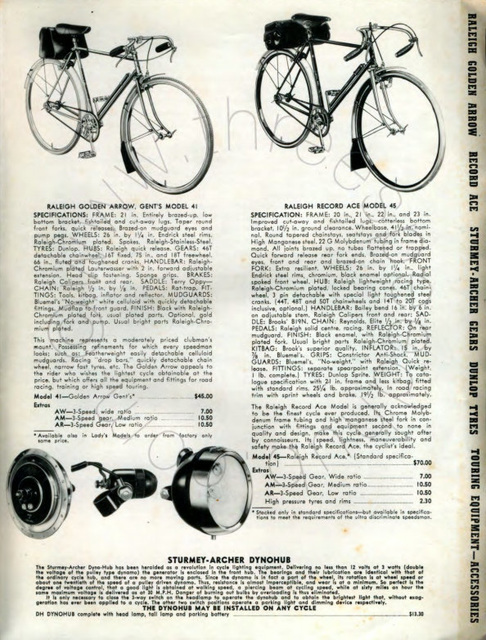 Raleigh RRA 1940 (US) catalogue