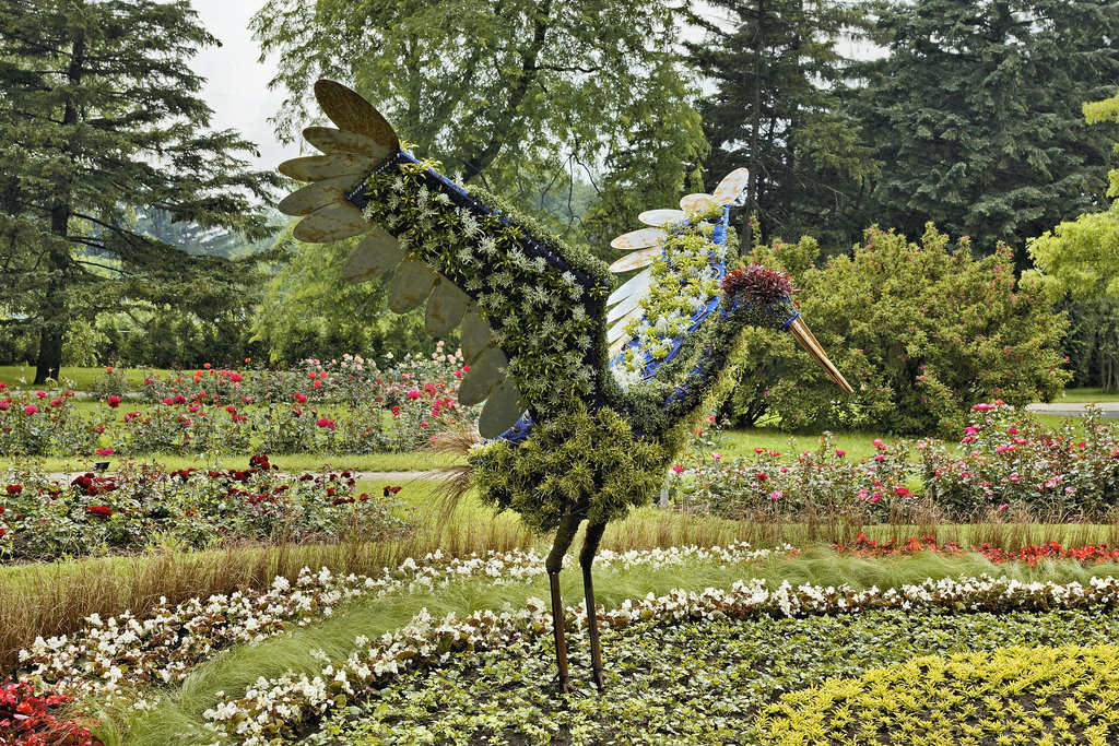 The Crane Dance, #1 – Mosaïcultures Internationales de Montréal, Botanical Garden, Montréal, Québec