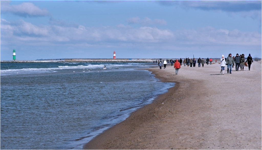 Kalt am Strand