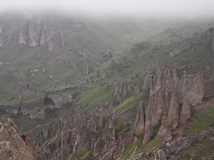 Pinnacle Rock Formations Near Goris