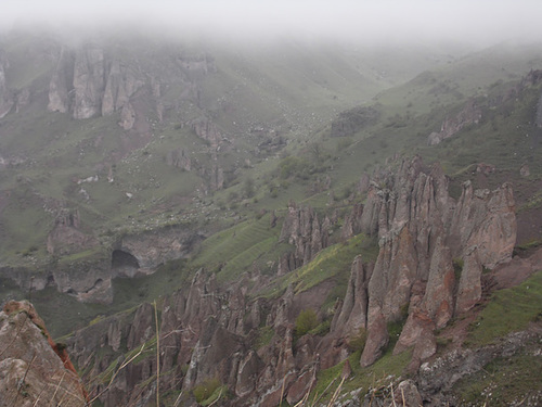 Pinnacle Rock Formations Near Goris