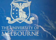 Uni Melbourne - on glass