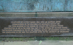 Charity, Uni Melbourne, plaque