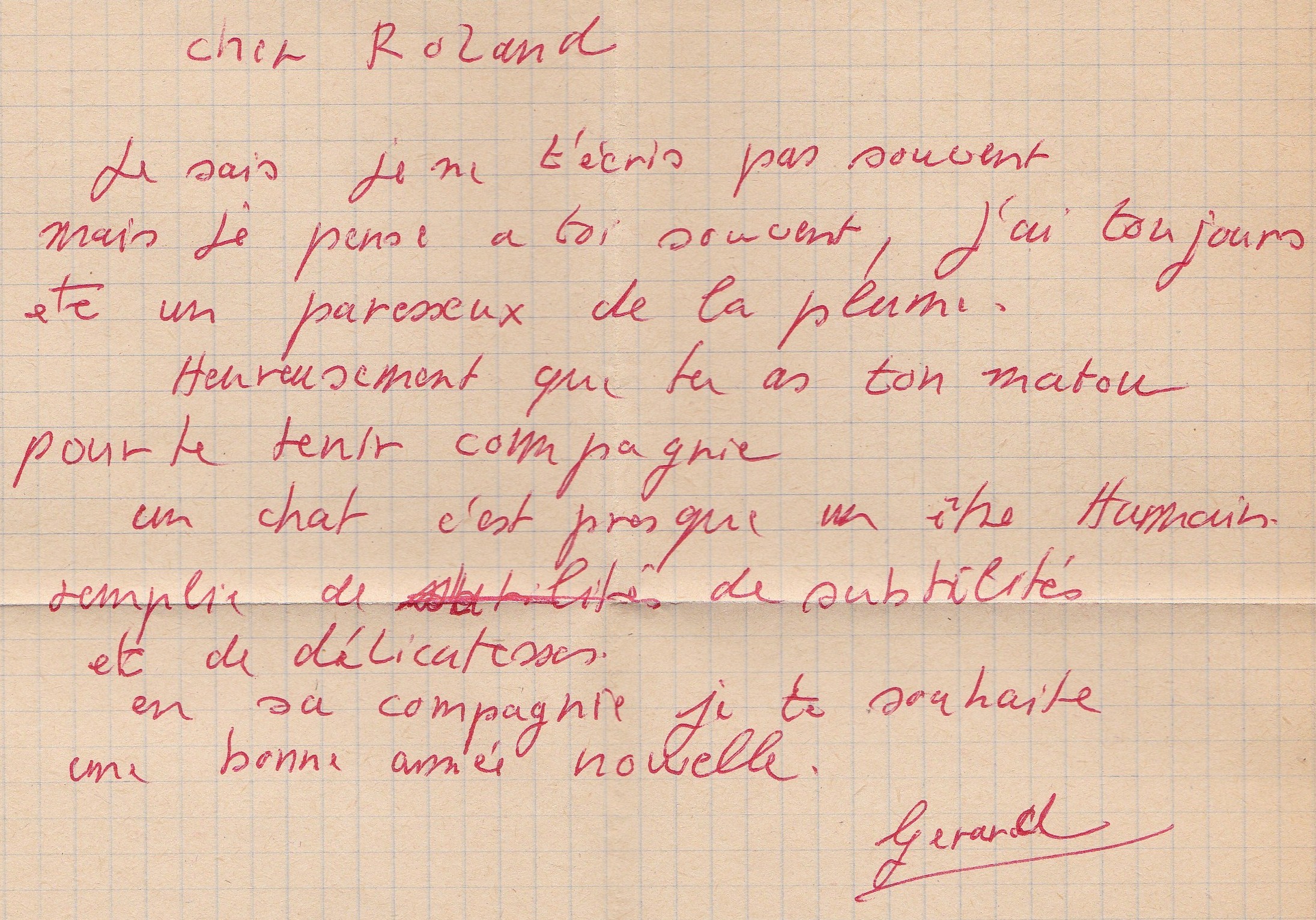 dernière lettre de mon oncle - en 2005