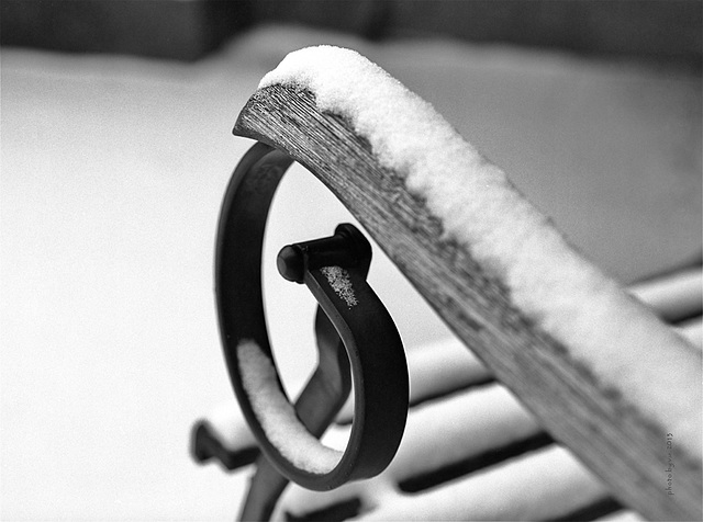 snow, wood, iron