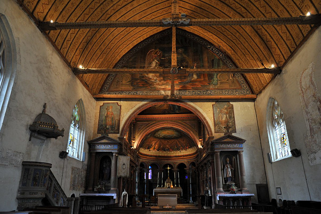 Nef de l'église de Lunay