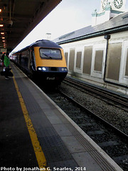 First Great Western Intercity 125 in Cardiff Central Station, Cardiff, Glamorgan, Wales (UK), 2014