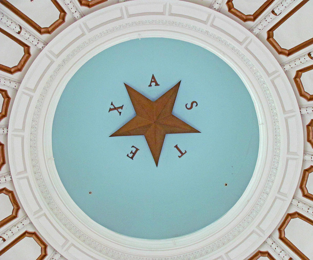 Ceiling of the Dome in the Texas State Capitol Rotundra