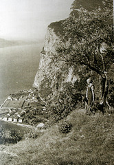 Ein Bild von Pieve aus, hinunter nach Campione aus lang vergangener Zeit.  ©UdoSm
