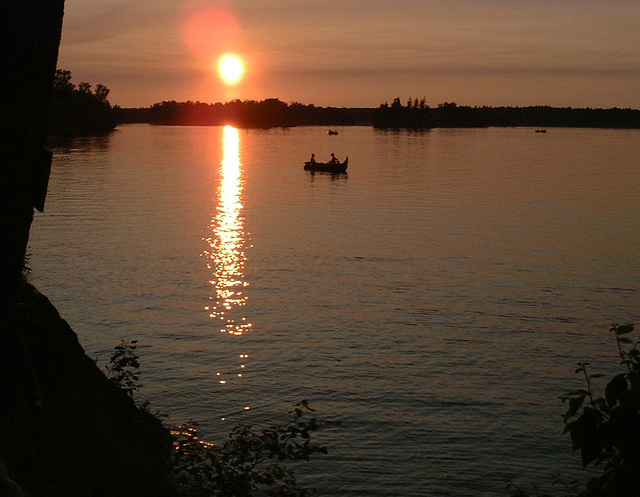 Sun setting over Clayton Lake - 2008