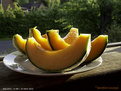 190|366: yesterday's melon, ready to eat