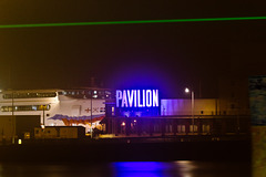 Weymouth pavilion and beach lasers