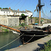 Kaskelot in Charlestown Harbour Cornwall May 2010 Panorama  A