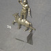 Museum Carnuntinum : figurine en métal de Jupiter Dolichenus.