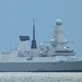 Type 45 Destroyer HMS Defender (D36) in Weymouth Bay