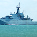 RIVER-class offshore patrol vessel  HMS Tyne (P281) in Weymouth Bay