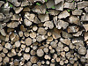 Cedar log stack