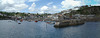 Harbour scene Mevagissey Cornwall Panorama 3a