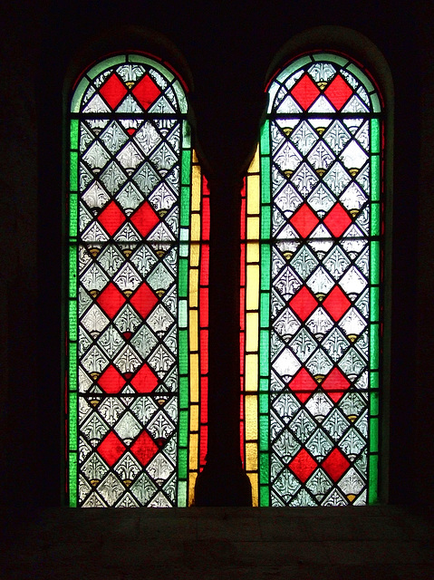 DSCF2096c Old leaded stained glazing