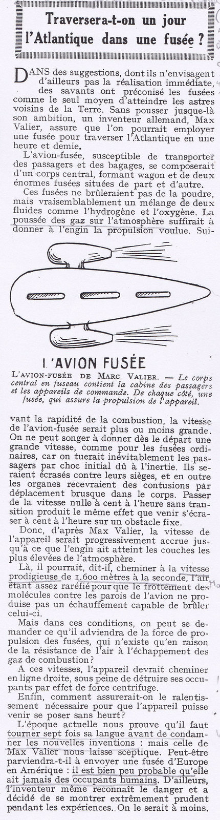 4 octobre 1928 on commence à rêver d'avions à réaction