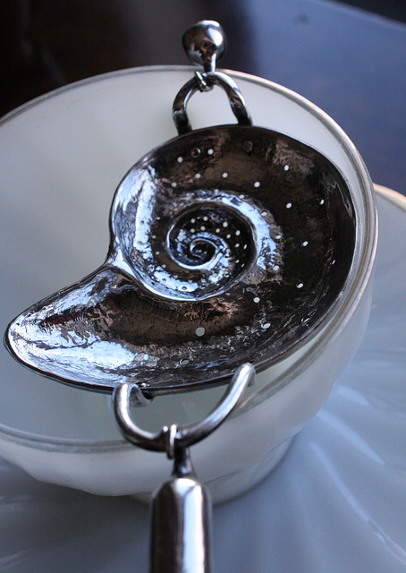 Nautilus tea strainer