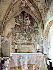 Medieval wall painting - Winchester Cathedral