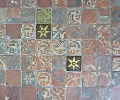 Medieval floor tiling - Winchester Cathedral
