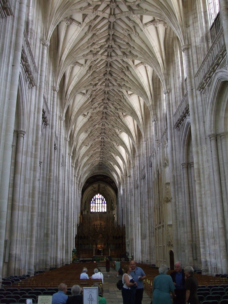 DSCF0065 Knave ceiling Winchester Cathedral