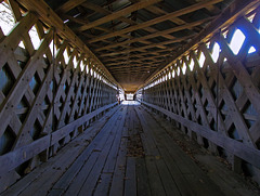 Inside Swann Covered Bridge