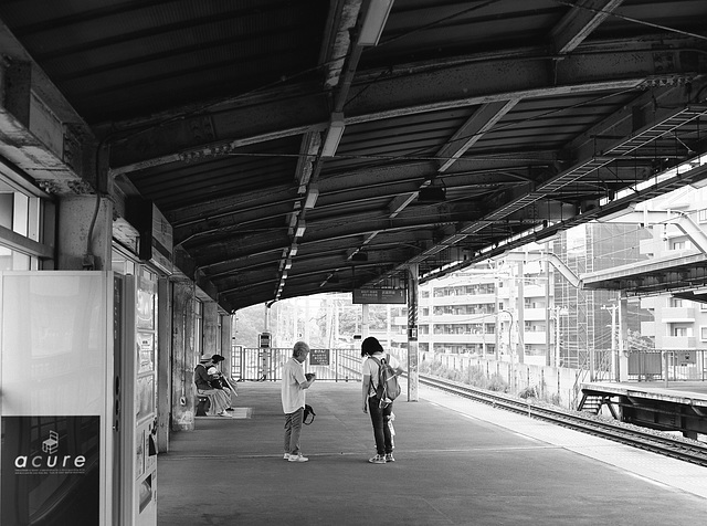 On the platform